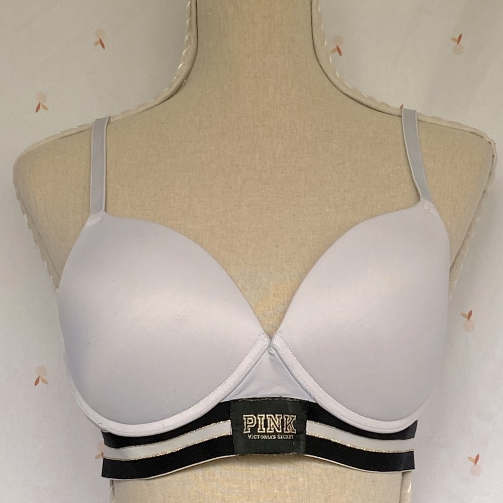 White PINK sports bra